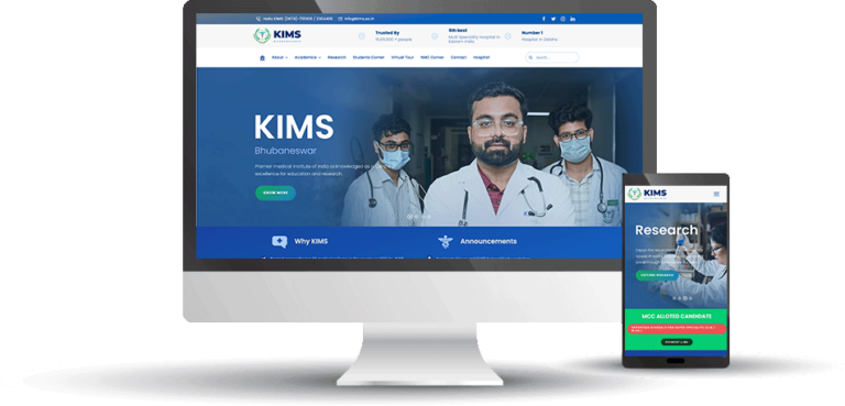 KIMS Hospital Website Design
